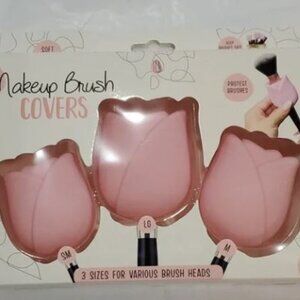 Pink Rose Make Up Brush Covers- Set of 3 NWT